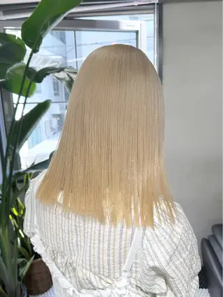 ミディアム カラー 似合わせカット/ ハイトーン/aoiのヘアスタイル