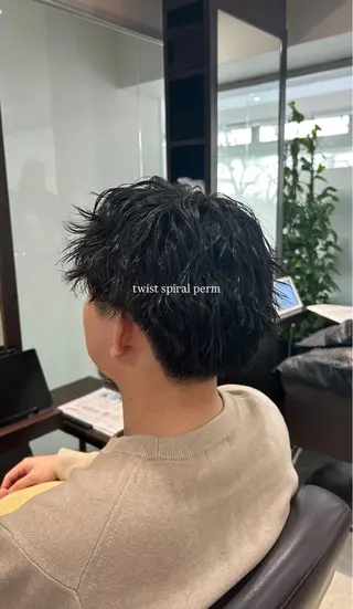 パーマ メンズ 坂本奈都美 🎀のヘアスタイル