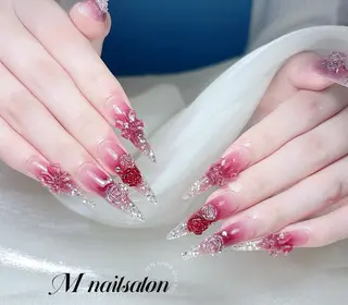 ネイル M🌷nail 長さだし専門店のネイルデザイン