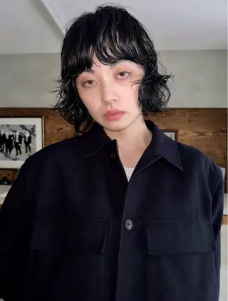 ショート パーマ パーマ /レイヤー 榛地渉馬 /矢場町のヘアスタイル