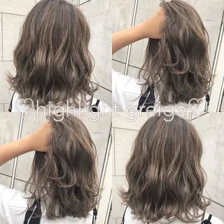 ミディアム カラー ヘアアレンジ メンズ キッズ お悩み解決美容師 💐AMIのヘアスタイル