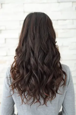 ロング カラー チビ編み込みエクステ シールEXどぅ〜すのヘアスタイル