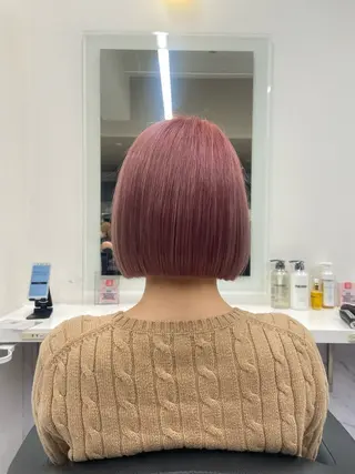 ショート カラー ヘアアレンジ Over hair_ misakiのヘアスタイル