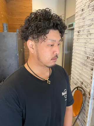 ショート パーマ メンズ メンズカット/パーマ 特化motooのヘアスタイル