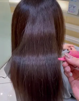 ロング 💖大人韓国ヘア💖 韓国艶カラー【銀座】のヘアスタイル