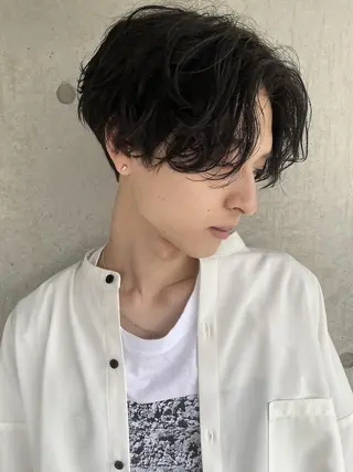 ショート パーマ メンズ ✨【公式】渋谷メンズ サロン BLUCK✨のヘアスタイル