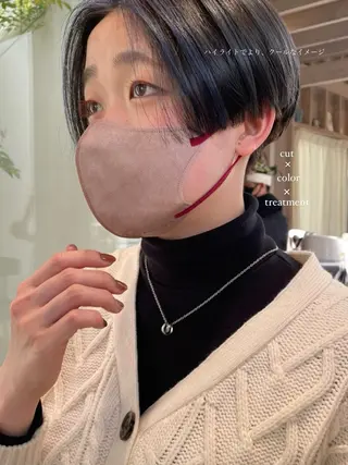 カラー 荻野 未来のヘアスタイル