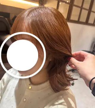 ミディアム カラー ショート/ブリーチ /い な みのヘアスタイル