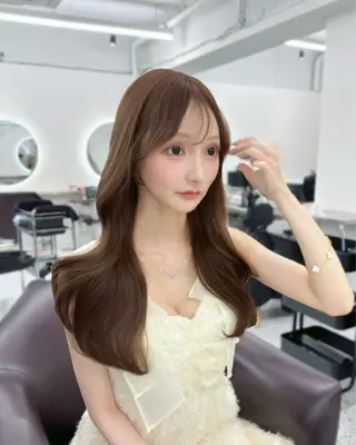 セミロング カラー パーマ ヘアアレンジ 🌸グレージュ/ ベージュ🌸yutaのヘアスタイル