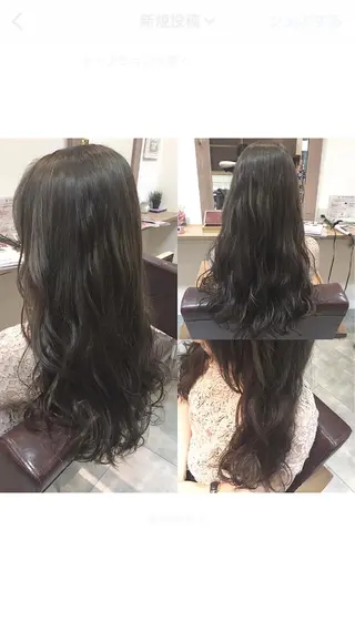 ロング カラー hair salon Ranun髪質改善のヘアスタイル