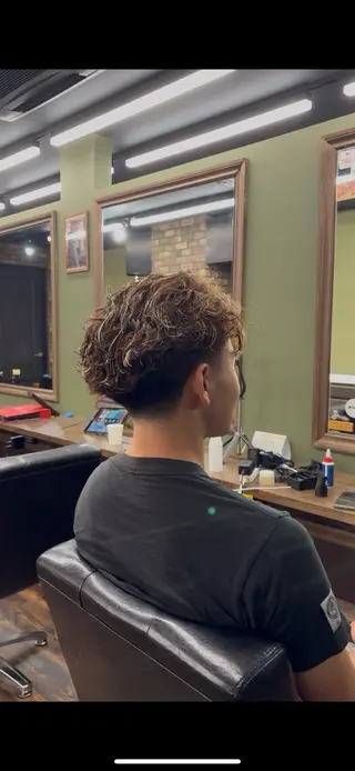 パーマ メンズ 川崎 健翔のヘアスタイル