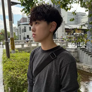 ショート パーマ メンズ 希佳/メンズ スタイリストのヘアスタイル