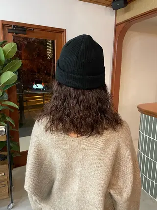 ミディアム パーマ 後藤璃子 (ごとうりこ)のヘアスタイル