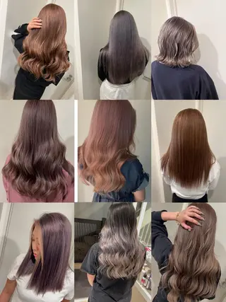 セミロング カラー ヘアアレンジ 🔥ハイトーンカラー ギャルNAOKI🔥のヘアスタイル