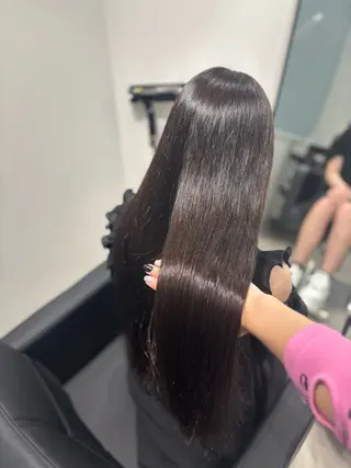 ロング Yuzu️🫧AO/ ハイトーン／韓国ヘアのヘアスタイル