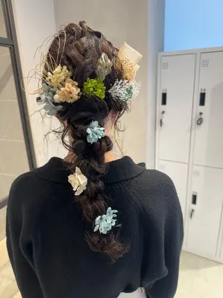 ロング ヘアアレンジ 透明感カラー✨艶髪 制作🌱山根あゆみのヘアスタイル