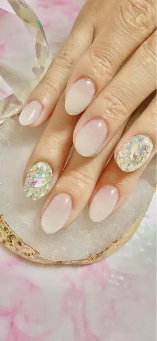 セミロング カラー キッズ ネイル マツエク・マツパ 💎ビューティサロン 湘南　RIRAN💎のネイルデザイン