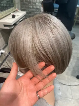 ショート 🤍韓国風ヘア 柴田真帆🤍のヘアスタイル