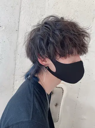 ミディアム カラー ヘアアレンジ メンズ NEXT NEO所属・メンズヘア静岡 ✂︎Ryuheiのヘアスタイル