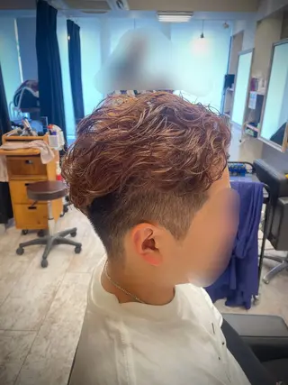 ショート カラー パーマ メンズ mens salon magic関目店所属・🌟30代~50代の お客様も大歓迎/竹井のヘアスタイル