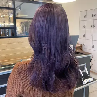 ミディアム カラー スナコザワ レナのヘアスタイル