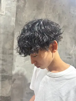 ミディアム パーマ toa/ メンズのヘアスタイル