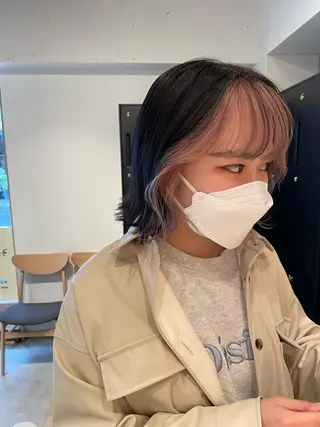 ミディアム カラー SALOWIN下北沢所属・hazuki 🌝のヘアスタイル