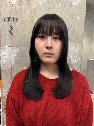 セミロング ROBBY所属・松井美樹/似合わせ ガーリー・韓国のヘアスタイル