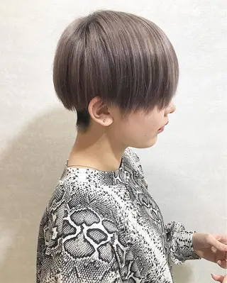 ショート カラー 🧡色落ちまで2度綺 麗なカラー🧡ヨシキのヘアスタイル