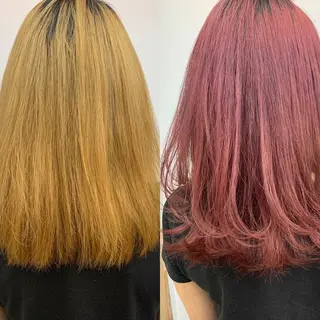 セミロング カラー パーマ ヘアアレンジ 【N°deseo】 吉祥寺のヘアスタイル