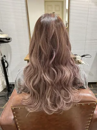 ロング カラー 田中 優のヘアスタイル