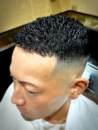 ショート パーマ HIRO GINZA BARBER SHOP  大宮店所属・店長💈山田竜太 BARBERのヘアスタイル