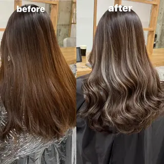 ロング カラー 韓国レイヤーカット★ 小林大樹のヘアスタイル