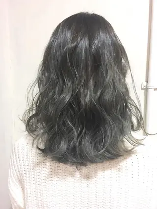 ミディアム カラー ヘアアレンジ 金子 廉のヘアスタイル