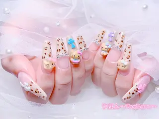 ロング りぼん Re:Bonrのネイルデザイン