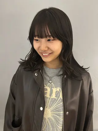 セミロング カラー ケアパーマ/ケアブリ ーチdaisukeのヘアスタイル