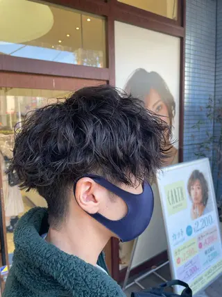 パーマ メンズ 金井 郁弥のヘアスタイル