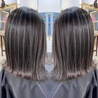 ミディアム カラー ヘアアレンジ BANK'S hair所属・💐ケラチン 髪質改善寺坂雄飛💐のヘアスタイル