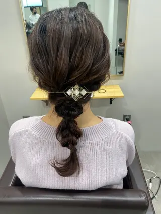 セミロング ヘアアレンジ 🫧【公式】 Lig.横浜🫧のヘアスタイル