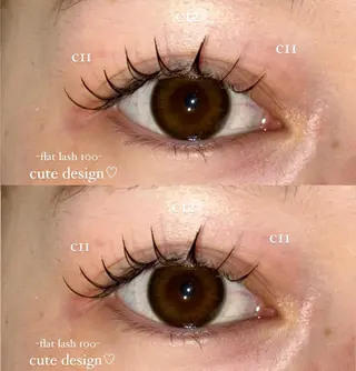 マツエク・マツパ NORA senaのマツエク・マツパデザイン