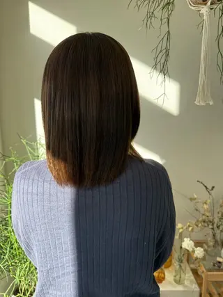 ミディアム カラー 🎀花屋併設サロン 荘司まゆり🎀‪‪のヘアスタイル