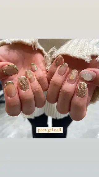 ネイル 淡色ネイル 🎀moeのネイルデザイン