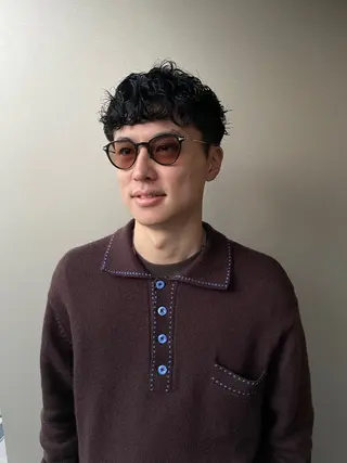 ショート パーマ メンズ 吉田一輝 外国人パーマのヘアスタイル