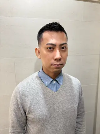ショート メンズ Graceful BarBer platinum所属・無料メンズカット💈 遠山泰輝のヘアスタイル