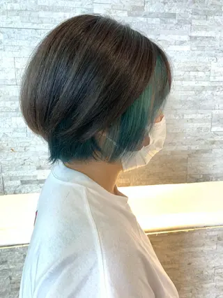 ショート カラー 🔶似合わせセンター パート/ヤス🔶のヘアスタイル