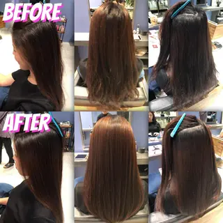 ロング パーマ ブリーチ縮毛矯正/ デサキ ショウヘイのヘアスタイル