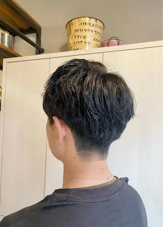 パーマ メンズ たなか もえなのヘアスタイル