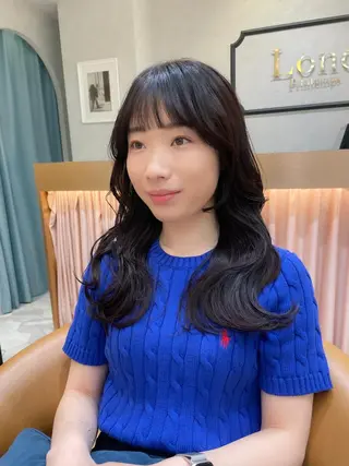 セミロング 産休中2026.4月 復帰予定/野崎華代のヘアスタイル