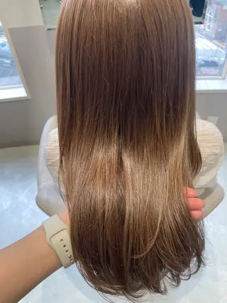 セミロング カラー HARUKA韓国ヘア /Luana梅田のヘアスタイル