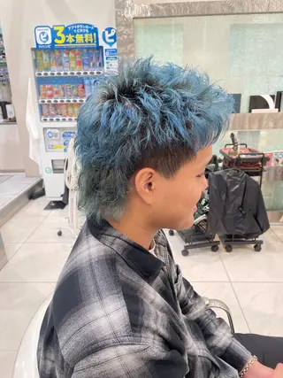 ショート パーマ メンズ メンズパーマ特化 真栄平有希のヘアスタイル